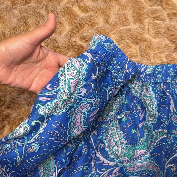 Talbots Paisley Blue and Green Women's Skirt size XS - Picture 8 of 9